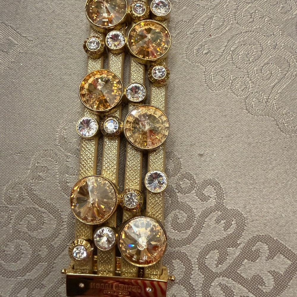 Henri Bendel Gold Crystal Bracelet - Picture 4 of 7